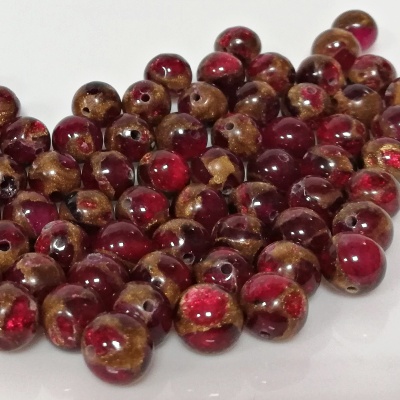 Golden Stripe Red Cloissone